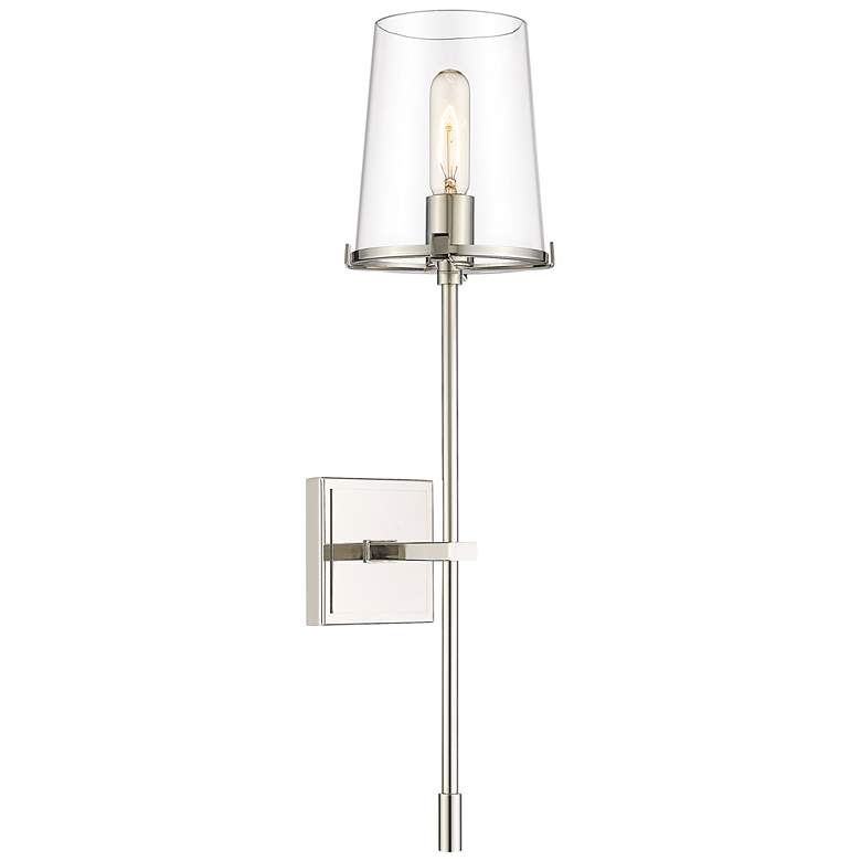 Image 1 Z-Lite Callista 1 Light Wall Sconce in Polished Nickel