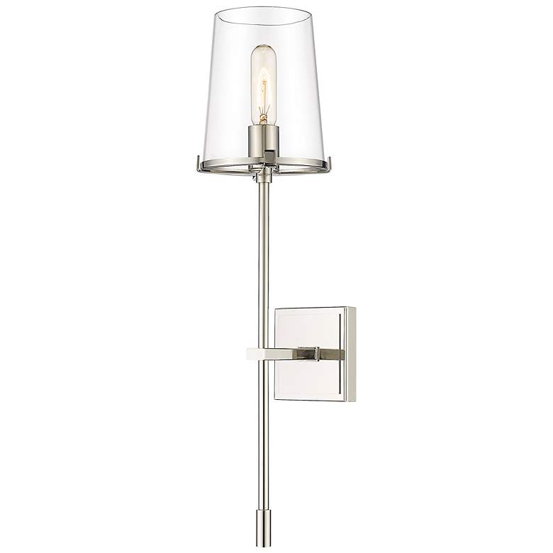 Image 2 Z-Lite Callista 1 Light Wall Sconce in Polished Nickel
