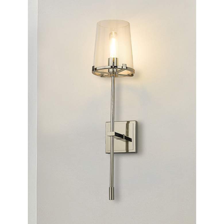 Image 1 Z-Lite Callista 1 Light Wall Sconce in Polished Nickel