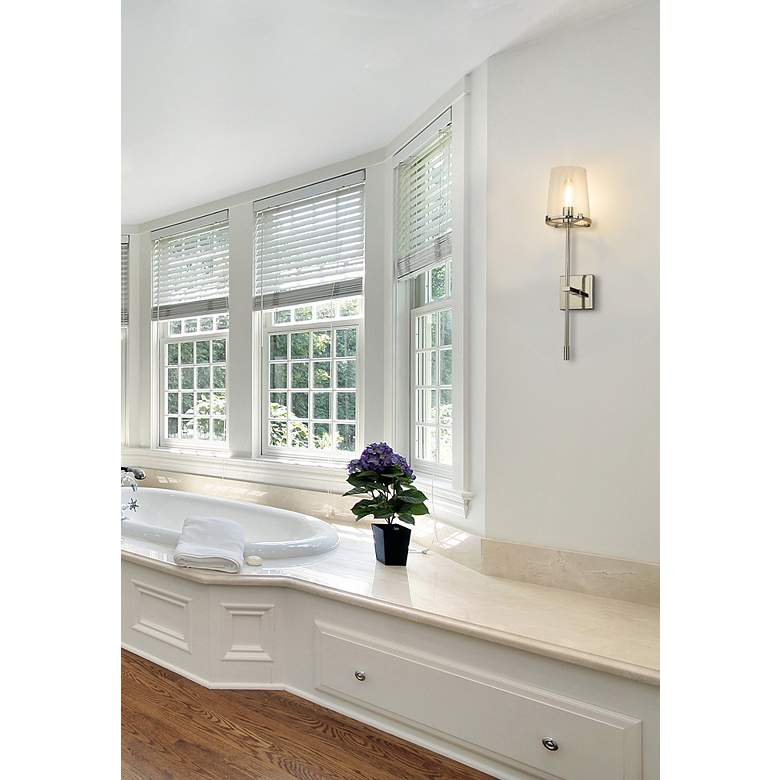 Image 4 Z-Lite Callista 1 Light Wall Sconce in Polished Nickel more views