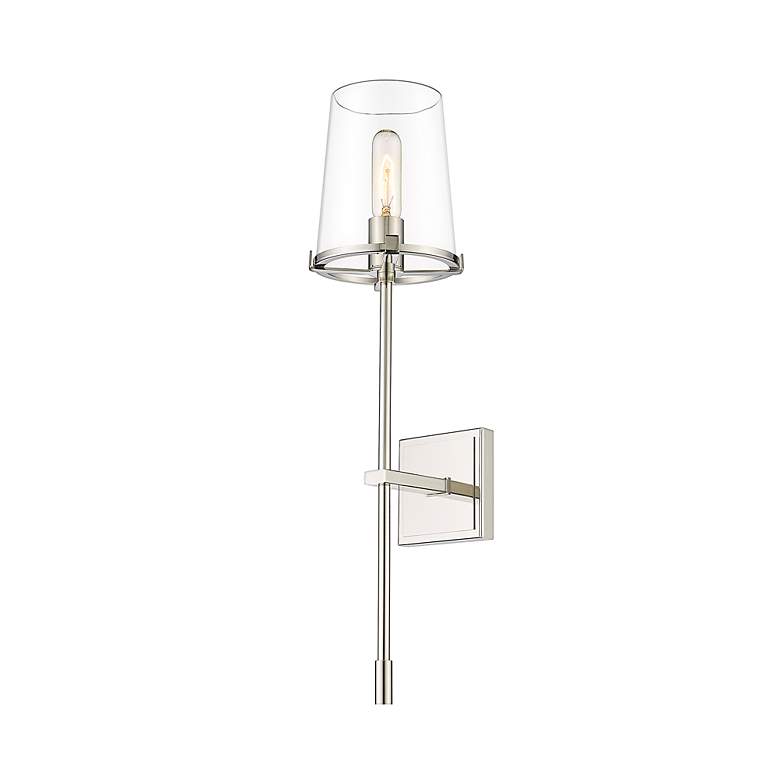 Image 6 Z-Lite Callista 1 Light Wall Sconce in Polished Nickel more views