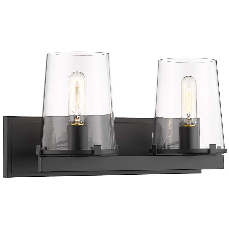 Image 1 Z-Lite Callista 2 Light Vanity in Matte Black