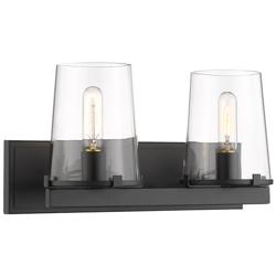 Z-Lite Callista 2 Light Vanity in Matte Black