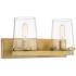 Z-Lite Callista 2 Light Vanity in Rubbed Brass