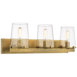 Z-Lite Callista 3 Light Vanity in Rubbed Brass