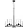 Z-Lite Callista 33" Wide Matte Black 5-Light Chandelier