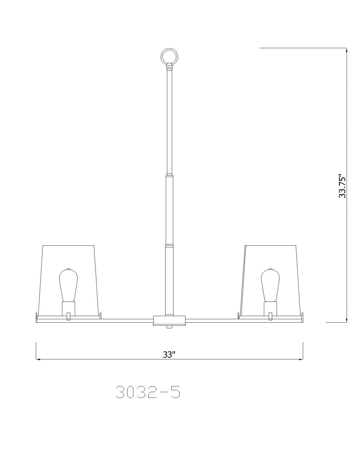 Z-Lite Callista 33" Wide Matte Black 5-Light Chandelier