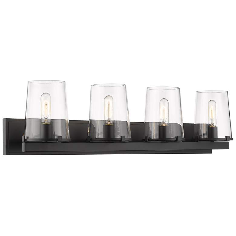 Image 1 Z-Lite Callista 4 Light Vanity in Matte Black