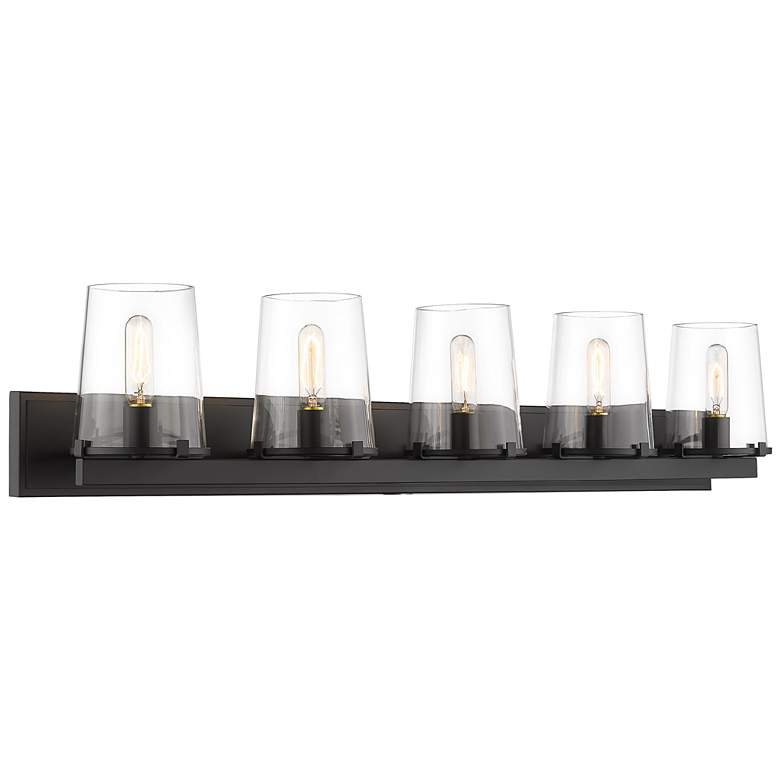 Image 1 Z-Lite Callista 5 Light Vanity in Matte Black