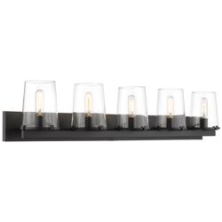 Z-Lite Callista 5 Light Vanity in Matte Black