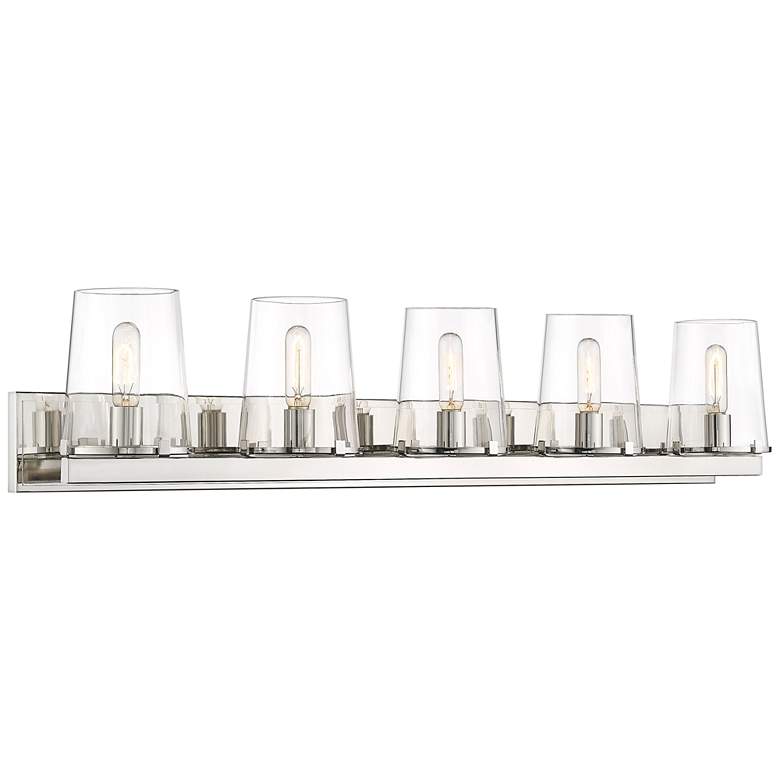 Image 1 Z-Lite Callista 5 Light Vanity in Polished Nickel