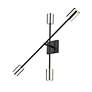6_Z-Lite Calumet 2 Light Wall Sconce in Mate Black + Polished Nickel more views