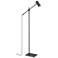 Z-Lite Calumet 48 1/2" High Adjustable Matte Black Modern Floor Lamp