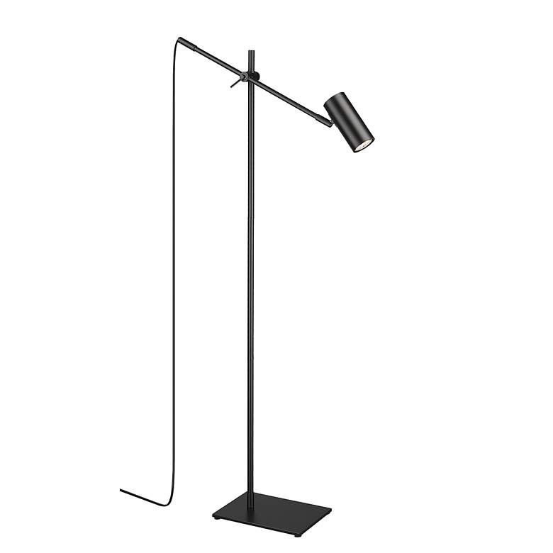 Image 6 Z-Lite Calumet 48 1/2" High Adjustable Matte Black Modern Floor Lamp more views