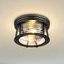1_Z-Lite Cape Harbor 12"W Matte Black 2-Light Ceiling Light