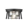 5_Z-Lite Cape Harbor 12"W Matte Black 2-Light Ceiling Light more views