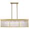Z-Lite Carnaby 42 1/4" Wide Gold 10-Light Rectangular Modern Pendant