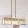 1_Z-Lite Carnaby 42 1/4" Wide Gold 10-Light Rectangular Modern Pendant