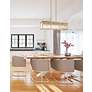 3_Z-Lite Carnaby 42 1/4" Wide Gold 10-Light Rectangular Modern Pendant more views