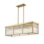 5_Z-Lite Carnaby 42 1/4" Wide Gold 10-Light Rectangular Modern Pendant more views