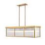 6_Z-Lite Carnaby 42 1/4" Wide Gold 10-Light Rectangular Modern Pendant more views