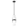 4_Z-Lite Cayden 6 1/2" Wide Matte Black Cylinder Mini Pendant more views