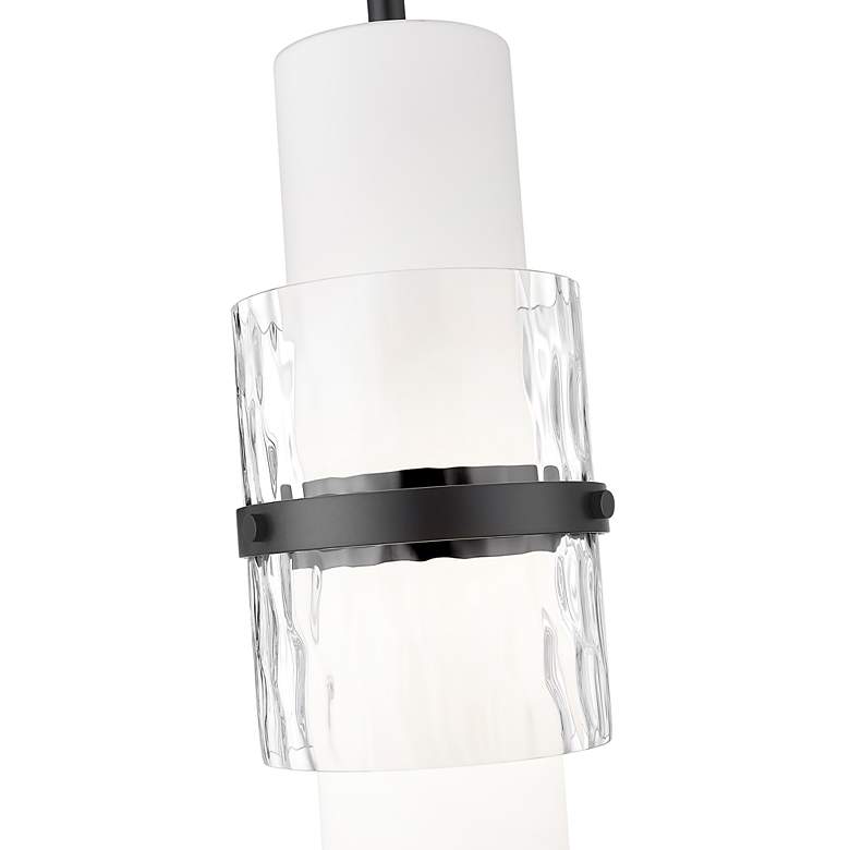 Image 6 Z-Lite Cayden 6 1/2" Wide Matte Black Cylinder Mini Pendant more views