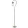 Z-Lite Celeste 58 1/4" High Hook Arm Brushed Nickel Floor Lamp