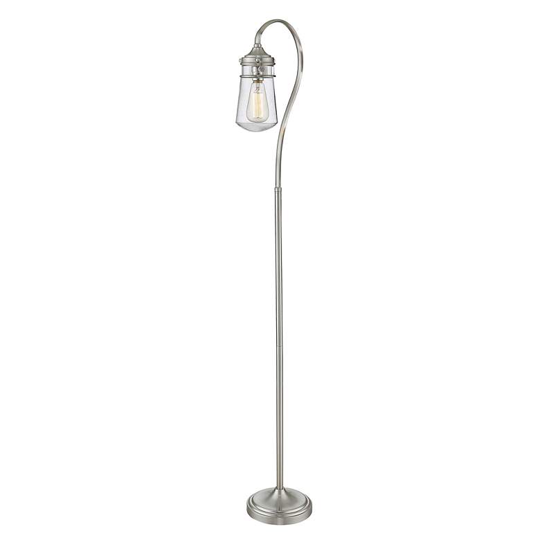 Image 4 Z-Lite Celeste 58 1/4" High Hook Arm Brushed Nickel Floor Lamp more views