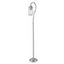 4_Z-Lite Celeste 58 1/4" High Hook Arm Brushed Nickel Floor Lamp more views