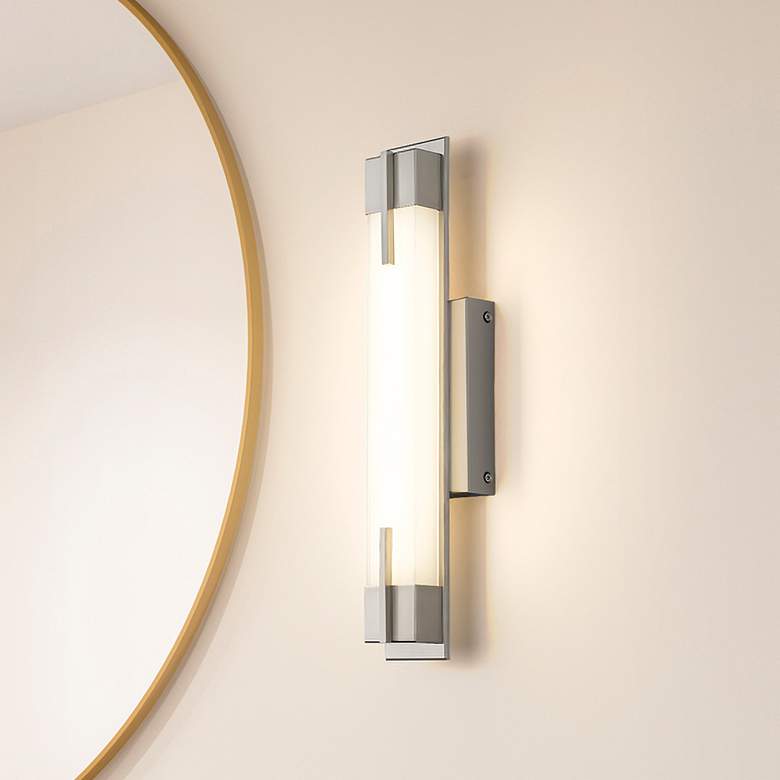 Image 1 Z-Lite Chase 18" Wide Brushed Nickel LED Vanity Bath Light