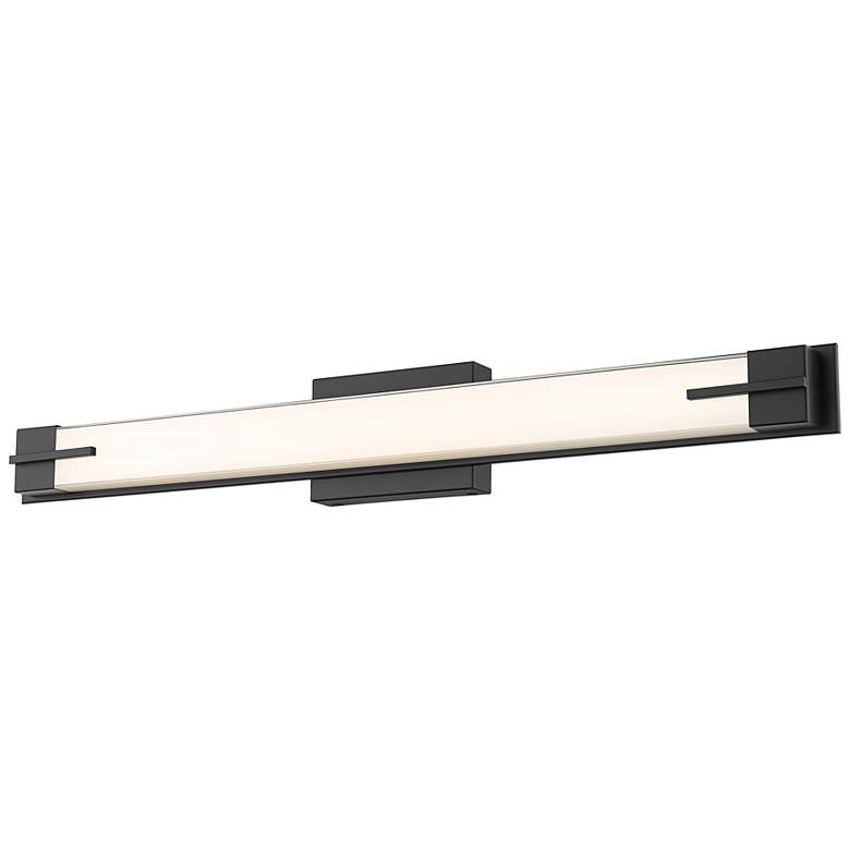 Image 5 Z-Lite Chase 33" Wide Matte Black ADA LED Bath Light more views