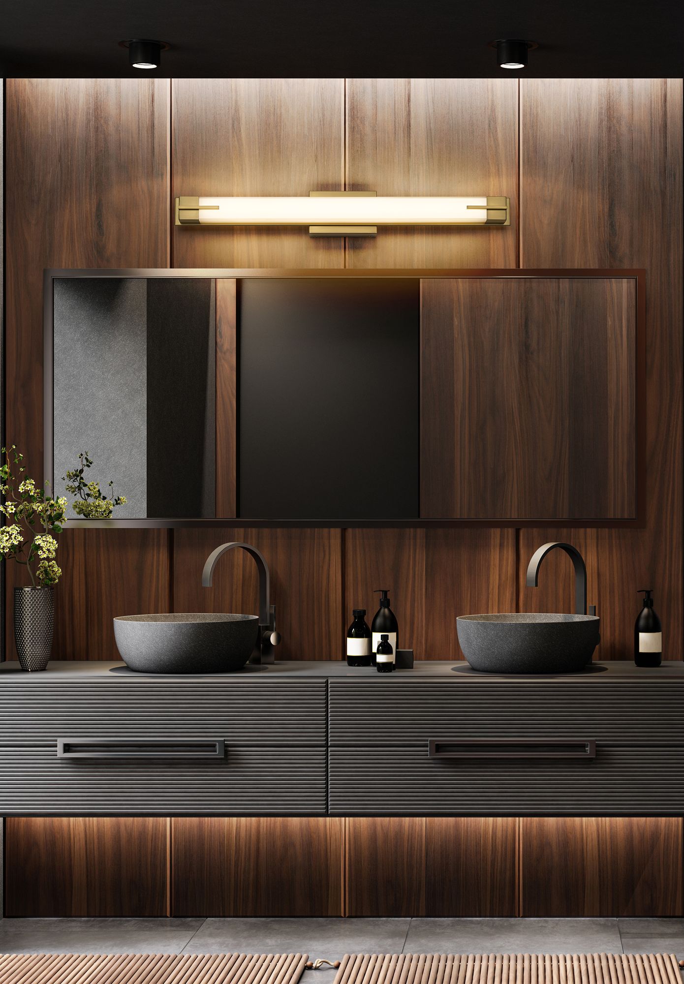 Image 3 Z-Lite Chase 33" Wide Modern Gold ADA LED Bath Light more views