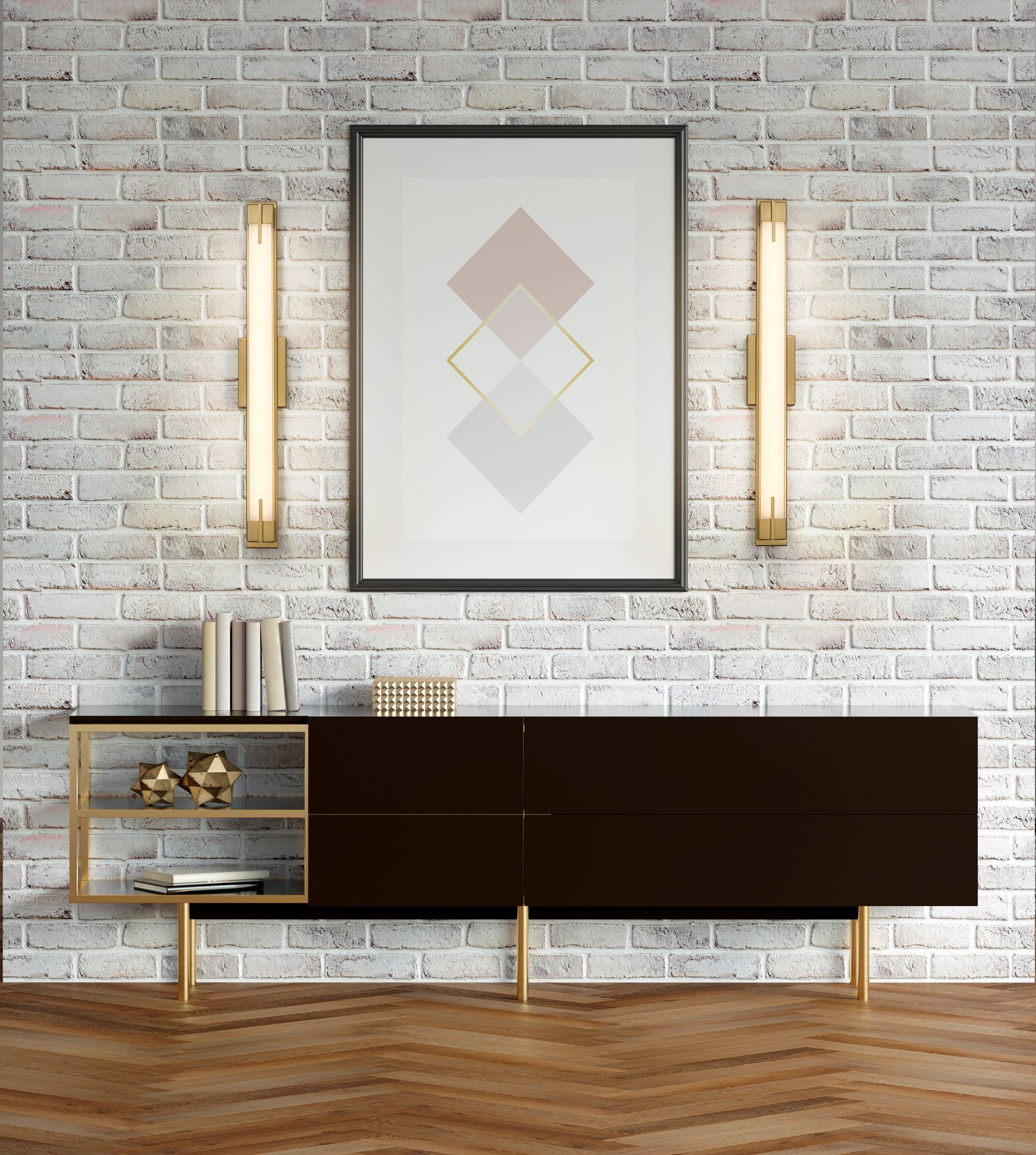 Image 4 Z-Lite Chase 33" Wide Modern Gold ADA LED Bath Light more views