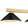 3_Z-Lite Cobalt 49 3/4" Wide Modern Gold 3-Light Billiard Pendant more views