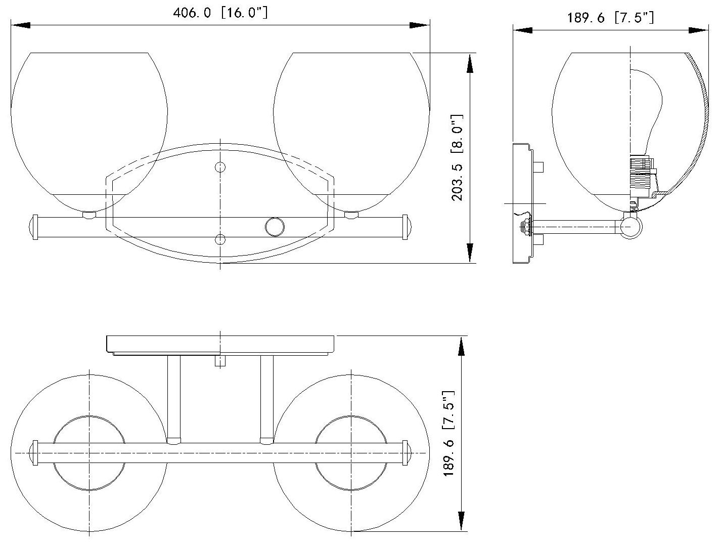 Z-Lite Colette Brushed Nickel 2 Light Vanity with Feathered White Shade