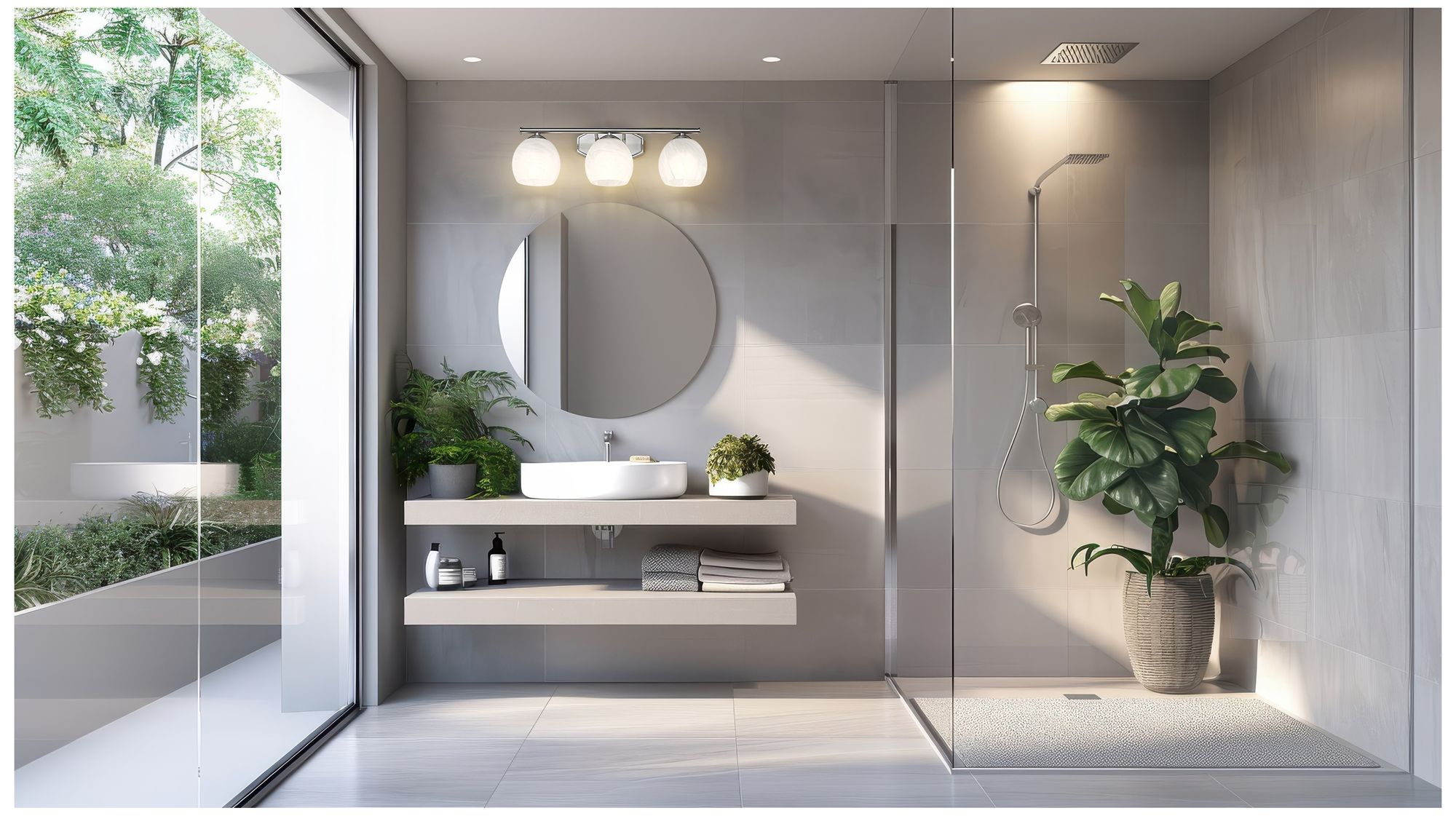 Image 2 Z-Lite Colette Brushed Nickel 3 Light Vanity with Feathered White Shade more views