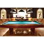 3_Z-Lite Cordon 58"W Brass and Black 3-Light Billiard Pendant more views