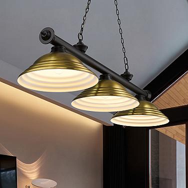 Z-Lite Cordon 58" Wide Matte Black 3-Light Billiard Pendant