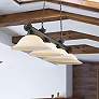 1_Z-Lite Cordon 81 3/4" Wide Bronze 4-Light Billiard Pendant