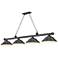 Z-Lite Cordon 81 3/4" Wide Bronze Plate 4-Light Billiard Chandelier