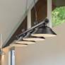 2_Z-Lite Cordon 81 3/4" Wide Bronze Plate 4-Light Billiard Chandelier