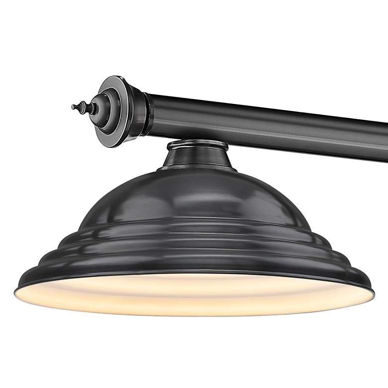 Image 4 Z-Lite Cordon 81 3/4" Wide Bronze Plate 4-Light Billiard Chandelier more views