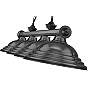 Z-Lite Cordon 81 3/4" Wide Bronze Plate 4-Light Billiard Chandelier in scene