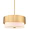 Z-Lite Counterpoint 18" Wide Modern Gold 3-Light Drum Pendant