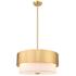 Z-Lite Counterpoint 18" Wide Modern Gold 3-Light Drum Pendant