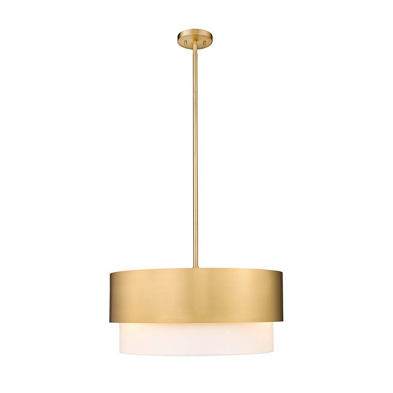 Image 6 Z-Lite Counterpoint 18" Wide Modern Gold 3-Light Drum Pendant more views