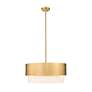 6_Z-Lite Counterpoint 18" Wide Modern Gold 3-Light Drum Pendant more views
