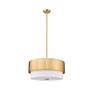 Z-Lite Counterpoint 18" Wide Modern Gold 3-Light Drum Pendant in scene