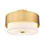 7_Z-Lite Counterpoint 18" Wide Modern Gold Steel Drum Ceiling Light more views